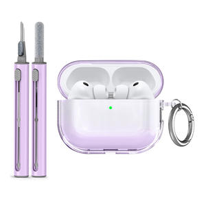 Étui pour écouteurs <span class=keywords><strong>Airpods</strong></span> Pro <span class=keywords><strong>3</strong></span> avec stylo de nettoyage, anti-chute, TPU transparent, dégradé, étui de protection pour écouteurs <span class=keywords><strong>Airpods</strong></span> Pro <span class=keywords><strong>3</strong></span> - Product Image 1