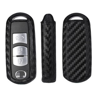 In Fibra di carbonio Copertura di Chiave Dell'automobile di Caso di Shell Fob Per <span class=keywords><strong>Mazda</strong></span> 3 <span class=keywords><strong>2</strong></span> 5 <span class=keywords><strong>Mazda</strong></span> 6 Axela CX-3 CX-5 CX5 CX-7 CX7 CX-9 RX8 Portachiavi di Auto - Product Image 5