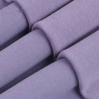 Tissu jersey en polyester de haute qualité 300 g/m² 65 % polyester 35 % coton, tissu piqué uni teint pour chemise polo