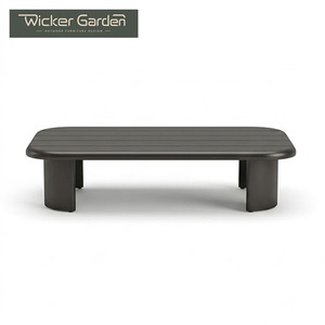 Conjunto <span class=keywords><strong>de</strong></span> Sofás Modernos para Exteriores, <span class=keywords><strong>Muebles</strong></span> <span class=keywords><strong>de</strong></span> Patio con Estructura <span class=keywords><strong>de</strong></span> <span class=keywords><strong>Aluminio</strong></span> y Mimbre Tejido para Villas, Resorts, Hoteles y Jardines - Product Image 4