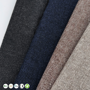 Tela Tweed Espigada Marrón de 300g, Mezcla de Lana y Poliéster, Ideal para Confección de Abrigos - Product Image 1