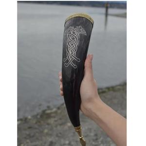 Cuerno Natural para Beber Hecho a Mano, Acabado Pulido, Estilo Vikingo, Disponible para la Venta - Product Image 1