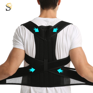 SHILION Unisex Breathable Portable Adjustable Back Straightener <strong>Posture</strong> <strong>Corrector</strong> Support Belt - Product Image 2