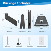 Kit de montage OEM JH-Mech pour antenne Starlink V3 Standard V3 Gen3, support mural en acier galvanisé