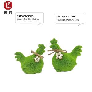 Adornos <span class=keywords><strong>de</strong></span> Macetas con Diseño <span class=keywords><strong>de</strong></span> Gallo y Musgo Artificial para Decoración <span class=keywords><strong>de</strong></span> Jardín al Aire Libre, Fiestas <span class=keywords><strong>de</strong></span> Pascua - Product Image 5