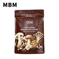 Chocolat au lait superalimentaire à marque privée avec Ashwagandha et champignons, mélange de boisson superalimentaire sans caféine, chocolat chaud ou glacé