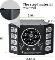 Lumière de scène LED UV RGBW 4-en-1 pour piste de danse, effet laser stroboscopique, lumières DJ DMX512/activation sonore, télécommande, IP33, en fer, pour discothèque