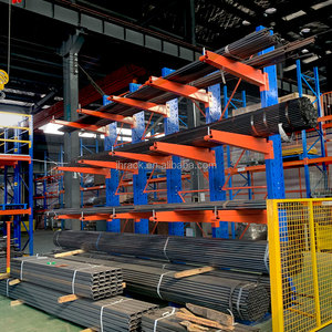 Vàng Đen <span class=keywords><strong>cantilever</strong></span> thép lưu trữ kệ kho kệ lưu trữ Kệ với hai mặt - Product Image 3