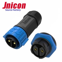 Jnicon IP67 connecteur étanche solaire M25 2Pin 50A prise ca en plastique Contacts en alliage de cuivre prise connecteur d'équipement d'alimentation Ebike