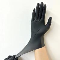 Boîte personnalisée de 100% gants en nitrile noir de 9 pouces, sans latex, pour barbiers, salons de tatouage, salons de beauté, dentistes et ongleries