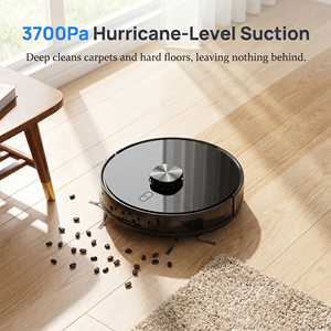 เครื่องดูดฝุ่นหุ่นยนต์อัจฉริยะ, ถังเก็บน้ำ 600 มล., เสียงรบกวนต่ำ ≤60dB, หุ่นยนต์กวาดและถูพื้นแบบ 2-in-1 สำหรับทำความสะอาดพื้นบ้าน - Product Image 3