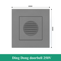 Enchufe multifuncional para el hogar, Panel gris de carga Usb poroso, 86, tipo 13A, estándar británico