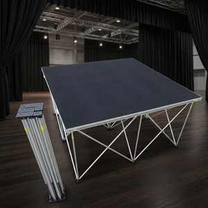 Plataforma de Escenario de Aluminio Resistente, Portátil, Modular y Plegable para Conciertos, Bodas, Cumpleaños y Eventos - Product Image 2