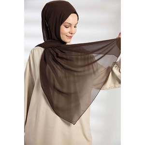 ผ้าคลุมกันแดดชีฟอง-ผ้าพันคอสีขม - Product Image 5