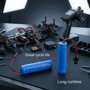 Batería de Litio Recargable de 3.7v Aa, Celda de Batería de Iones de Litio Icr <span class=keywords><strong>14500</strong></span> de 600mah 800mah para Coche de Juguete Eléctrico, Linterna LED - Product Image 2