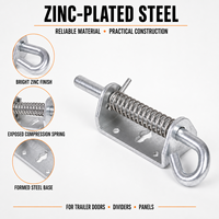 Loquet à ressort robuste en zinc pour porte de remorque, porte de garage, boîte à outils OEM ODM