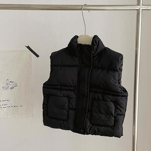 Gilet d'hiver décontracté pour enfants veste garçons et filles col montant nouveaux vêtements chauds <span class=keywords><strong>sans</strong></span> manches gilet pour enfants - Product Image 4