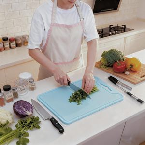 Cutting <b>Board</b> Silicone Cutting <b>Board</b> with Grooves Kitchen Accessory <b>Tools</b> Mildew Proof Cutting <b>Board</b> - Product Image 3