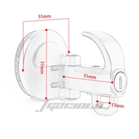 Accessoires de moto Crochet de rangement en aluminium pour casque Serrures de support avant pour VESPA GTS GTV 13-23