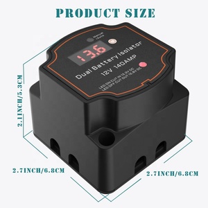 Kit Isolatore Intelligente VSR 12V 140A, Relè Isolatore per Batteria, Caricabatterie Automatico <span class=keywords><strong>Doppio</strong></span> per Auto Tipo PC - Product Image 2