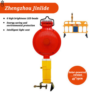 Bâton lumineux de signalisation routière à LED solaire à flux élevé pour piétons, à placer sur le sommet d'un cône de signalisation - Product Image 2