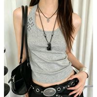 Collier pendentif noir atmosphérique, unisexe, style punk vintage, design, longue chaîne, accessoire tendance