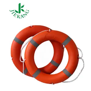 批发个性化橙色白色轻型塑料材料海洋安全救生圈用于游泳