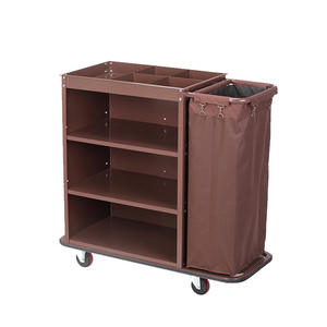 Chariot de service pour <span class=keywords><strong>chambre</strong></span> <span class=keywords><strong>d</strong></span>'hôtel et usage en resort - Chariot de nettoyage, de rangement et de <span class=keywords><strong>d</strong></span>échets multi-usages - Product Image 3