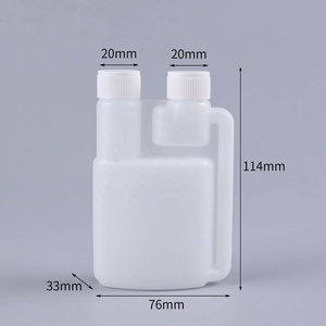 ขวดพลาสติก HDPE แบบสองช่อง ขนาด 500 มล. 1000 มล. พร้อมหัวตวงแบบคู่ - Product Image 5