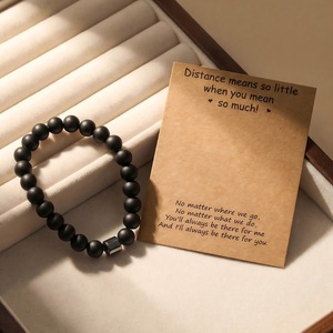 Natural Stone <b>Beaded</b> <b>Bracelet</b> Volcanic Rock Turquoise Couple Jewelry Gift Unisex Fashion <b>Bracelet</b> - Product Image 3