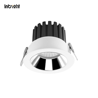 Plafonnier LED COB encastré à design modulaire IP65 avec grille en nid d'abeille en option, 10W 15W 25W, dimmable