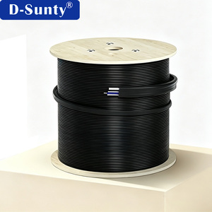 Cable de Fibra Óptica FTTH GJYXFCH OEM de Fábrica, 1/2/4 Hilos, G657A1, Interior/Exterior, LSZH, Cable Plano de 2x5mm con Alambre de Acero FRP - Product Image 1