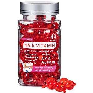 אורגני הטוב ביותר ויטמין E שמן צמיחת שיער רך ג'ל מותאם אישית טיפוח שיער צמחי מרפא טבעי שיער מהיר כמוסות שמן אתרי - Product Image 1