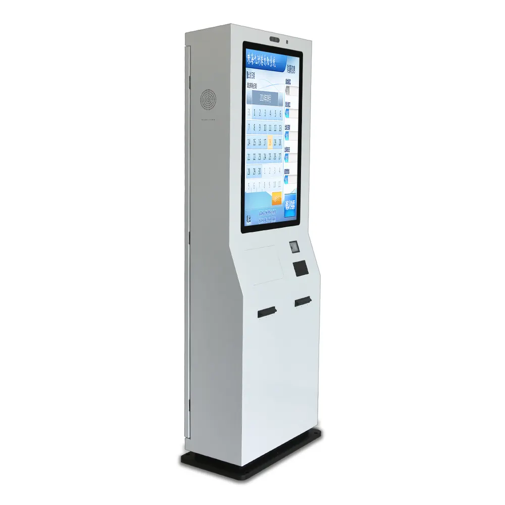 Aanpasbare Buiten Stofwaterdichte 32 Inch Touchscreen Ticketkiosk Selfservice Kaart Contant Betalen Buiten