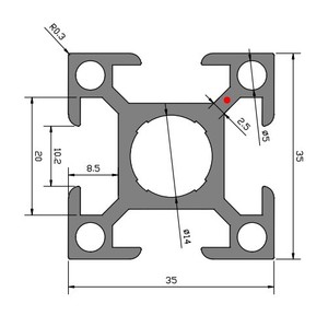 Fábrica de Perfiles de Aluminio Minjian, Venta al por Mayor de Perfil de Aluminio 3535 con Ranura de 10 mm de Ancho, Perfil de Aluminio Industrial para Estructuras - Product Image 4