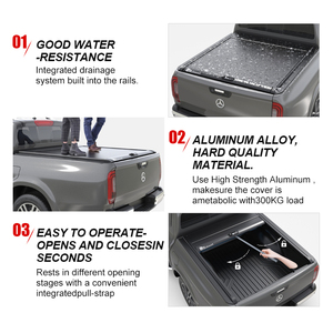 Zolionwil, cubierta de aluminio para camioneta manual, cubierta impermeable retráctil Tonneau para Benz <span class=keywords><strong>Mercedes</strong></span> X Klass X-Class - Product Image 6