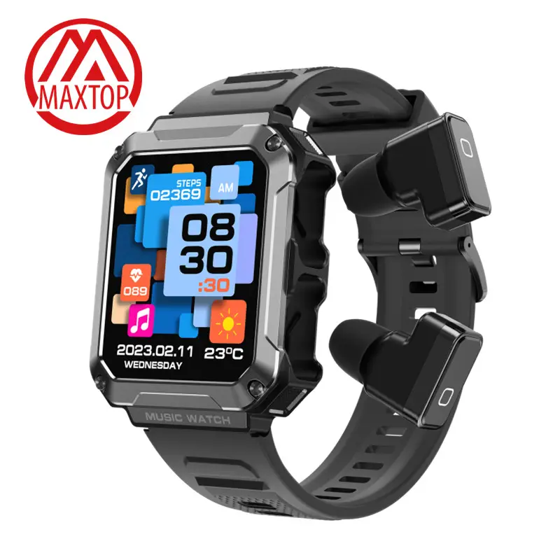 Maxtop Airpods 2 In 1 Smartwatch TWS Kopfhörer Beliebte wasserdichte Sport Fitness Reloj Smart Watch mit Bluetooth-Kopfhörern