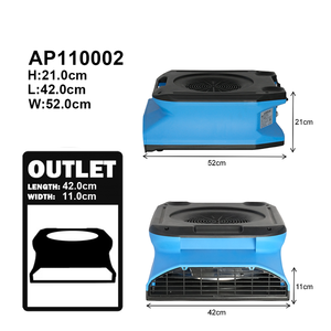 Hocheffizienter 1100CFM Kompakter Flacher Bodenventilator Luftbeweger zum Trocknen - Product Image 3