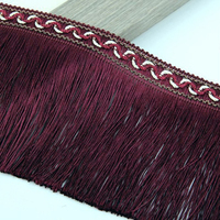 Ruban chaud 12,5 cm, frange en polyester pour rideau, glands de 5 pouces, garnitures en dentelle pour rideau, abat-jour de mariage, accessoires textiles pour la maison