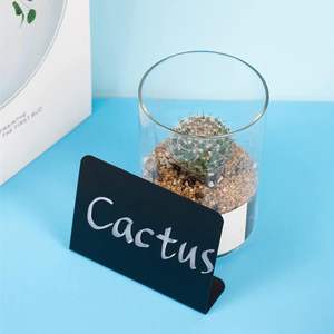 <span class=keywords><strong>Mini</strong></span> letrero de pizarra <span class=keywords><strong>para</strong></span> letrero de tiza fácil de escribir y etiquetas de alimentos mesas de buffet letreros de pizarra de plástico - Product Image 4