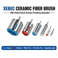 Cepillo de Pulido de Superficie de Fibra Cerámica Xebec Auténtico, Herramienta de Desbarbado CNC para Pulir Orificios Internos de Piezas de Automóviles