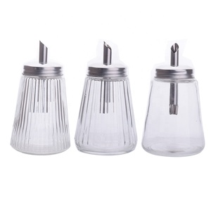 Distributeur de sucre, de sel et d'épices en verre avec bec verseur et couvercle, pot en verre pour tous les foyers - Product Image 1
