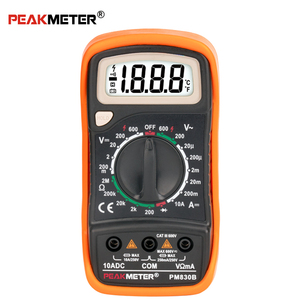 Peakmeter PM830 Portable <strong>Digital</strong> <strong>Multimeter</strong> 600V Voltage 10A DC Current Measurement <strong>Manual</strong> Range <strong>Multimeter</strong> - Product Image 2