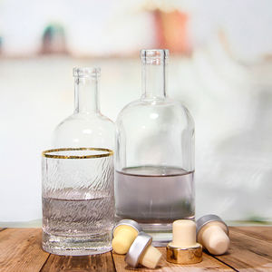 Botellas de licor exótico 750ml Botella vacía Whisky <span class=keywords><strong>Gin</strong></span> Vodka Bottle - Product Image 3