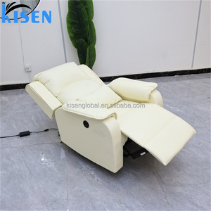 Kisen Luxury Modern Professional Adjustable High Back Reclining Pedicure Spa <b>Chair</b> Electric Nail Salon Use 7-Color LED Lamp - Product Image 6