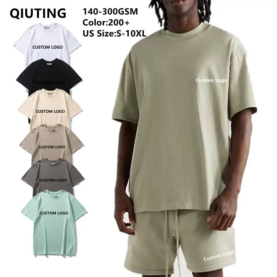 Custom Printing Logo Cotton Plain Blank 100% Cotton Graphic Men Oversized T Shirt Plus Size Men's T-shirts