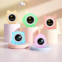 Neues Baby Kleinkind Schüler intelligente Digitaluhr Tierschlaf-Trainer Wach auf LED bunte Musik Lautsprecher Sonnenaufgang Wecker
