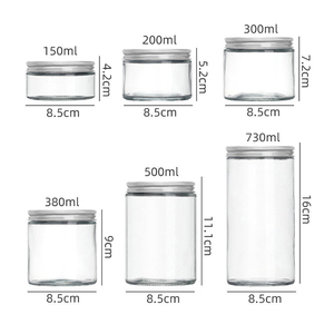 Petit bocal en verre rond à ouverture large pour conserves, caviar, confiture et stockage alimentaire, avec couvercle - Product Image 2