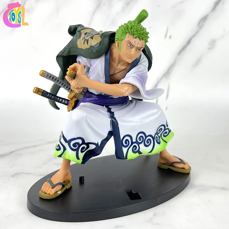 Patung tempur anime Jepang satu bagian Roronoa Zoro ver. Pvc koleksi Model aksi keren mainan Action Figure