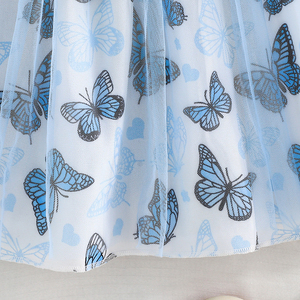 Elegante Vestido Floral para Niñas de 4 a 8 Años, Hermoso Vestido con Flores, Mangas Cortas, Lindo Lazo, Ropa de Fiesta para Niños, Bebé - Product Image 6